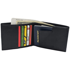 RFID Leather Travel Wallet | Passport Leather Travel Wallet | Unisex Leather Wallet For Traveling and Everyday Use