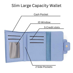 Slim Large Capacity Square Women Wallet