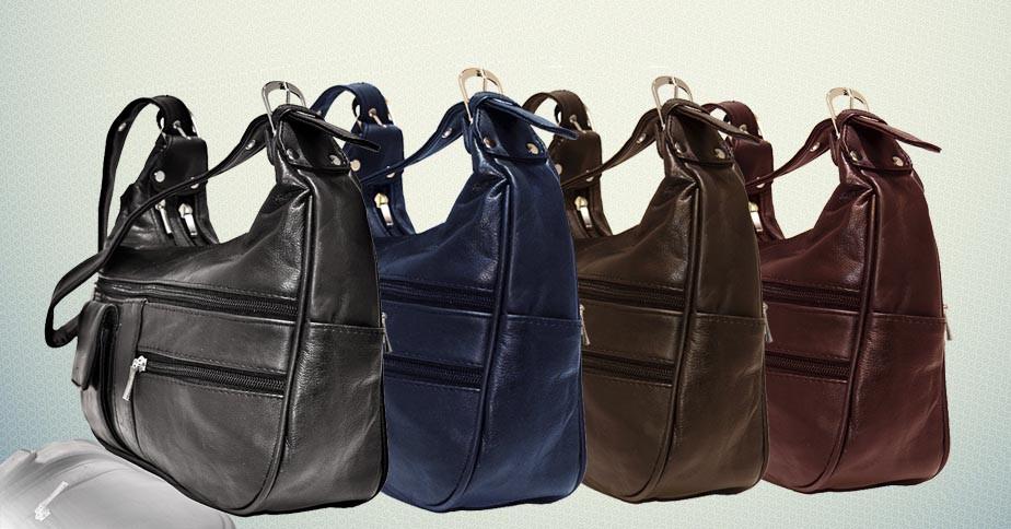 Soft Genuine Leather Shoulder Hobo Style Bag
