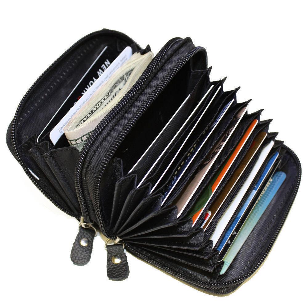 AFONiE- Leather Secure Cards Holder Wallet