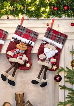 Pair of 2 Decorative Christmas  Stocking