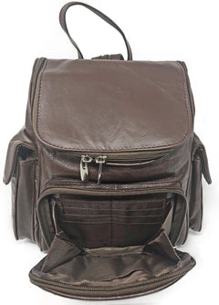Amanda's Unisex Leather Backpack