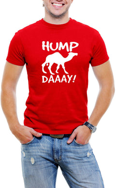 AFONiE Hump Day Camel Men T-Shirt Soft Cotton Short Sleeve Tee