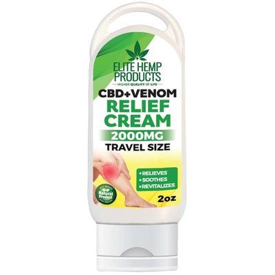 Relief Cream with Venom 2000mg Travel Size - afonie.com