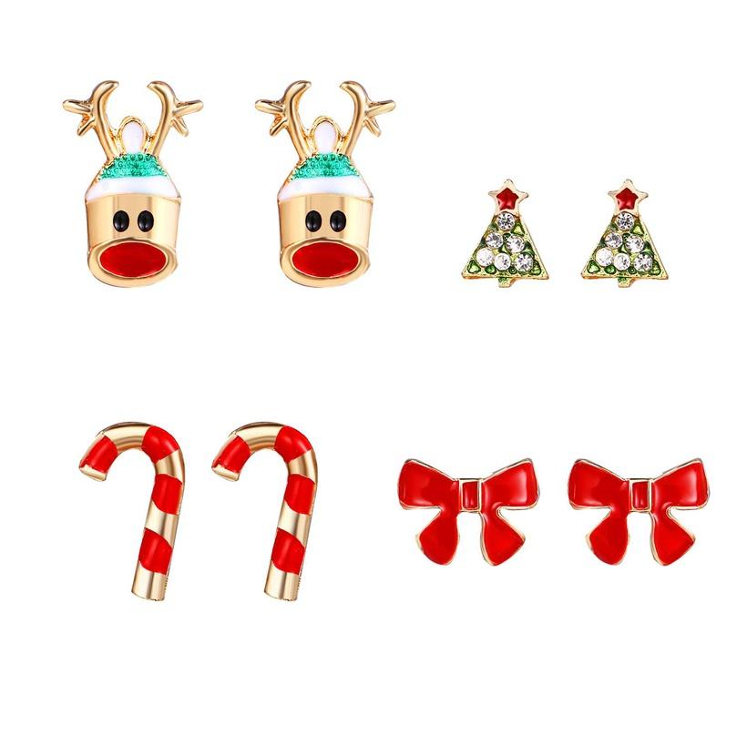 Holiday Lane Gold-Tone Studs Earrings