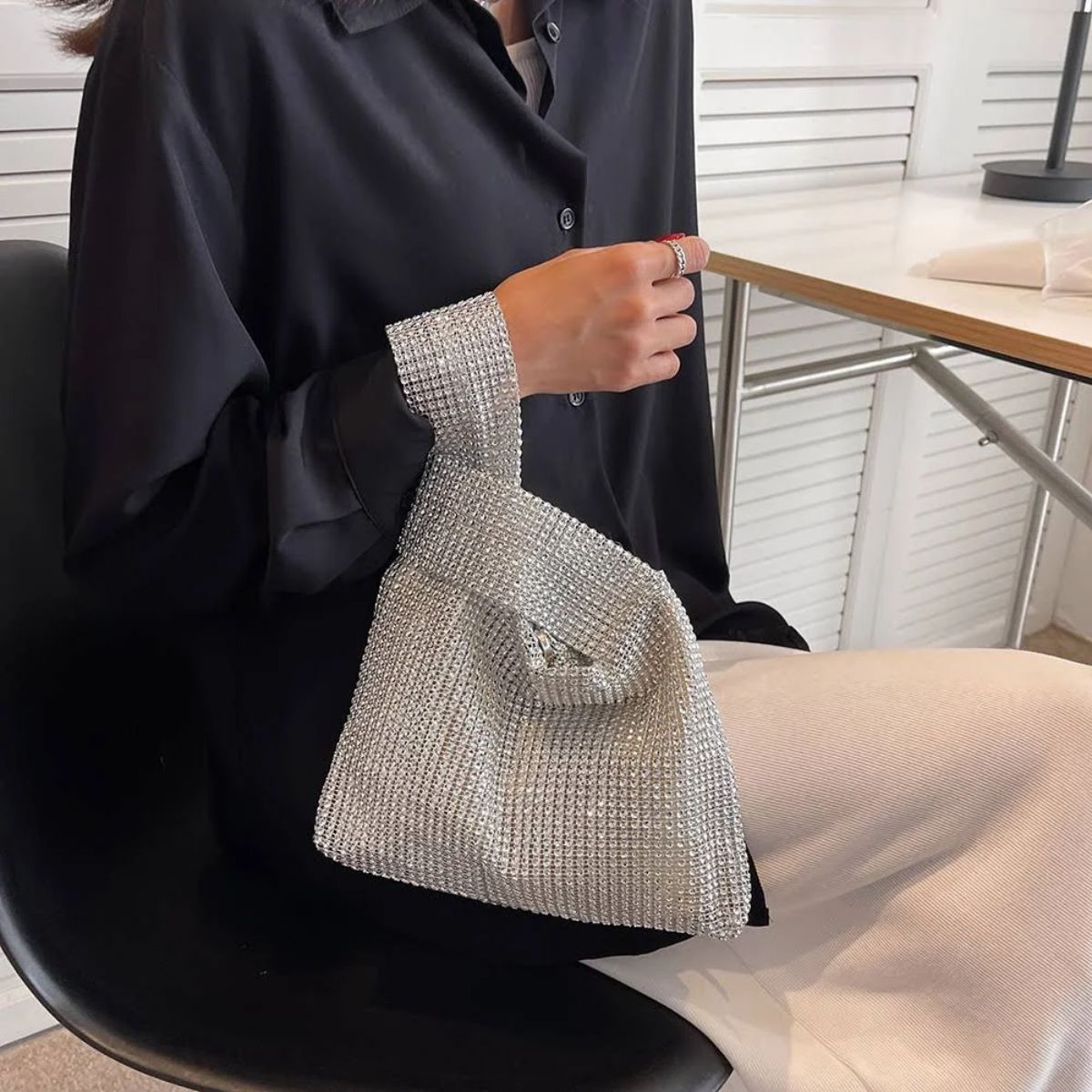 Rhinestones Purse for Women Shopping Bag Style