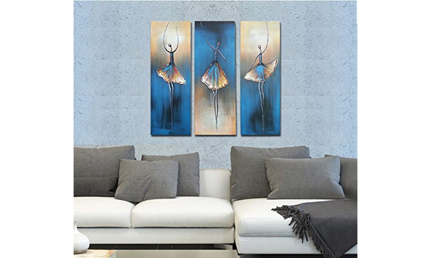 Wall Decor Oil Paintings On Canvas Various Abstract Designs 1/ 3 /4 /5 Panels