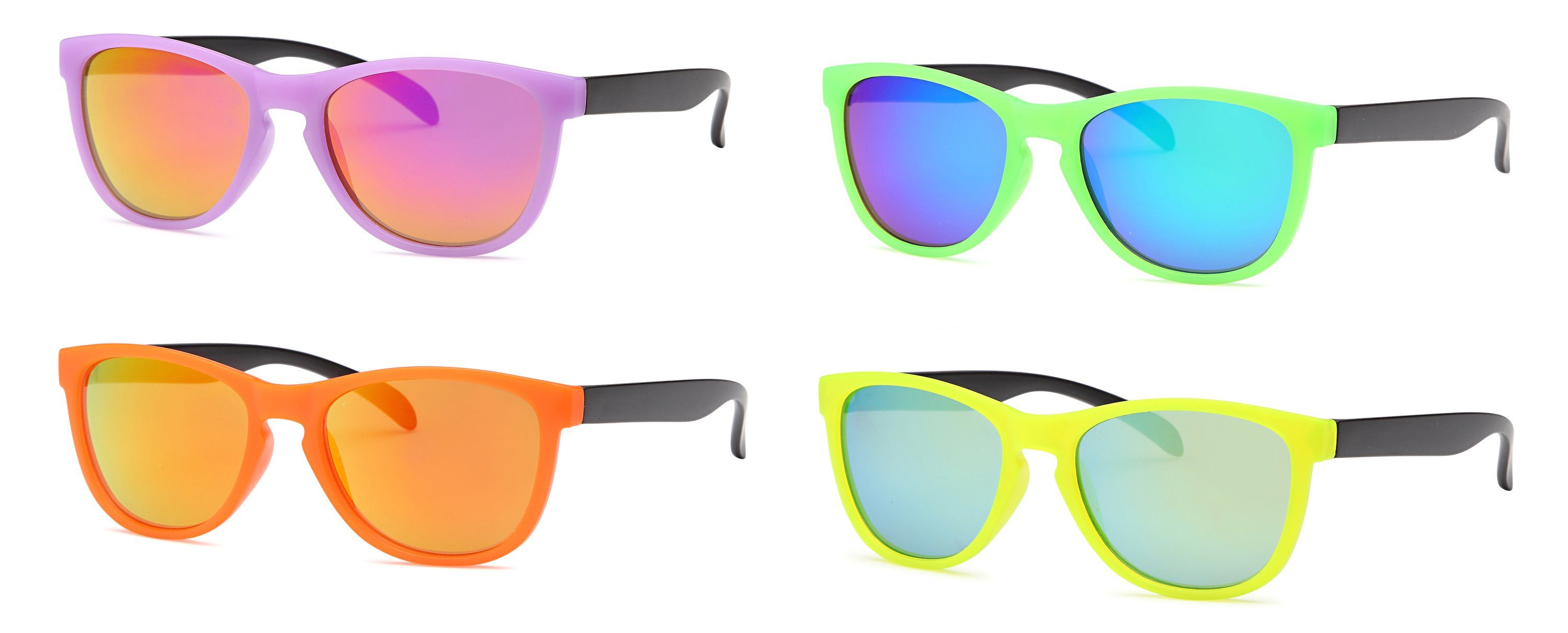 AFONiE Retro Kids Sunglasses - 4 Pack