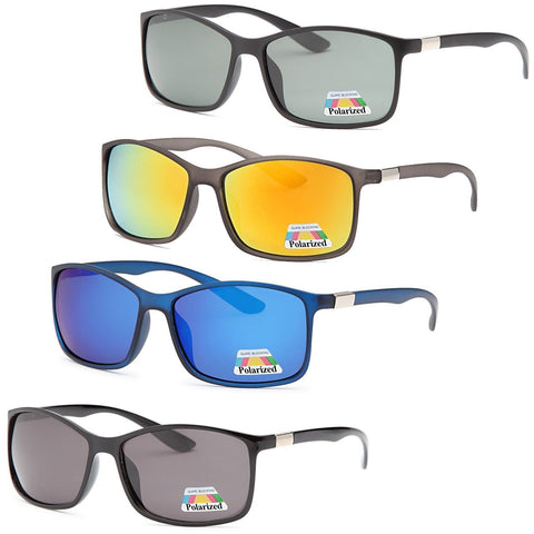 4 PACK Classic Fashion Polarized Lenses Sunglasses 4 Colors Pack